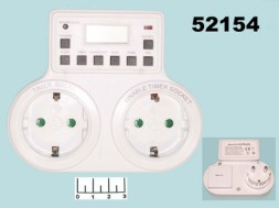 Таймер TM25 Feron недельный (розеточный)