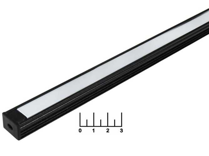 Профиль для светодиодной ленты с рассеивателем плоский SP262B 2м