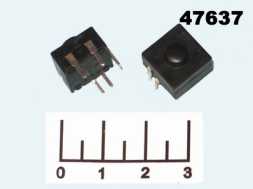 Кнопка тактовая 11*11*12 черная 5 контактов (PBS-1204CD) 1A 30V