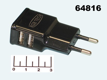 Сетевое зарядное устройство 2USB 5V 2.4A AF-136/LC-911