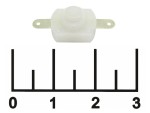 Кнопка для фонаря 8*8*15мм белая с фиксацией под пайку (PBS-128)