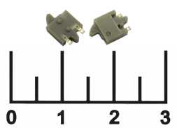 Микропереключатель без фиксации 2 контакта DS-017R