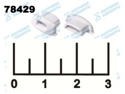 Заглушка для профиля PAL-1105 белая с отверстием