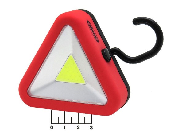 Фонарь кемпинг 3*AA светодиодный 3 режима белый/красный+аварийный Облик 1019 + магнит