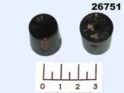 Ручка на вал 6мм черная НЛП.019