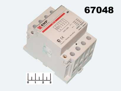Контактор модульный 220V 40A КМ40 4NO EKF