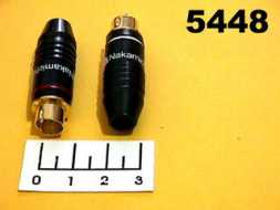 Разъем mini DIN 4pin штекер gold Nakamichi