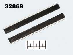 Разъем PBS-40 гнездо шаг 2.54мм черный