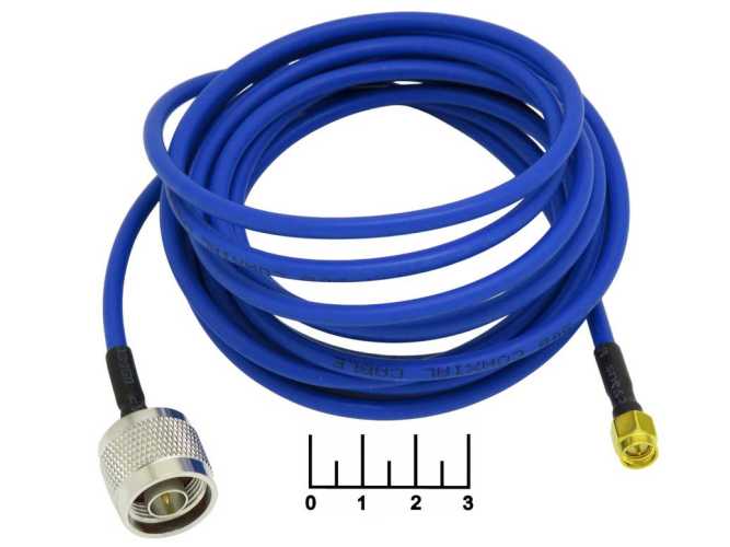 Шнур SMA штекер-N штекер 3м gold (OT-PCK32)