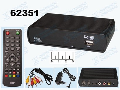 Ресивер цифровой телевизионный DVB-T2 Эфир HD-500RU + медиаплеер