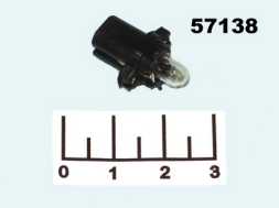 Лампа 12V 1.2W B8.5D (BAX10D) с патроном