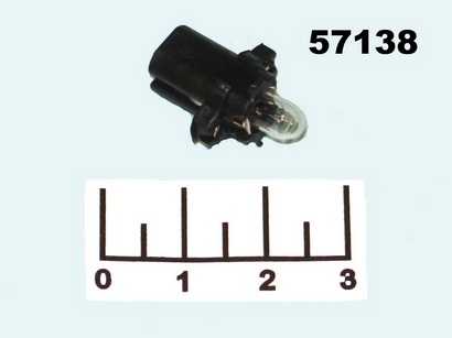 Лампа 12V 1.2W B8.5D (BAX10D) с патроном