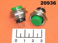Кнопка PBS-R/R зеленая без фиксации металл PBS-26B