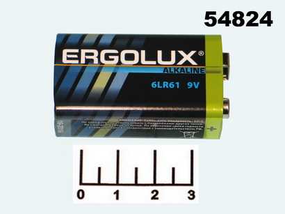 Батарейка 6F22-9V Ergolux Alkaline 6LR61