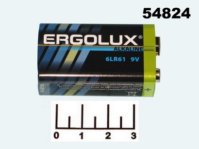 Батарейка 6F22-9V Ergolux Alkaline