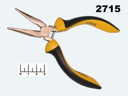 Круглогубцы 130мм желто-черные Professional Tools