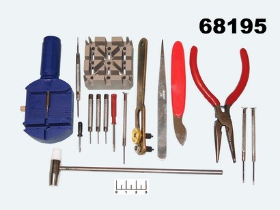 Набор инструмента для ремонта часов №73967 (16 предметов)