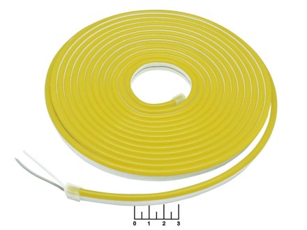 Светодиодная лента 12V желтая 5м 12*5мм водонепроницаемая 48W (9.6W/1м)(IP53)(neonline)