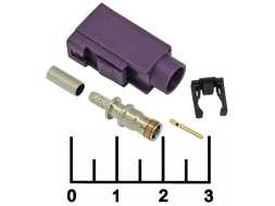 Разъем Fakra D гнездо обжимной на кабель