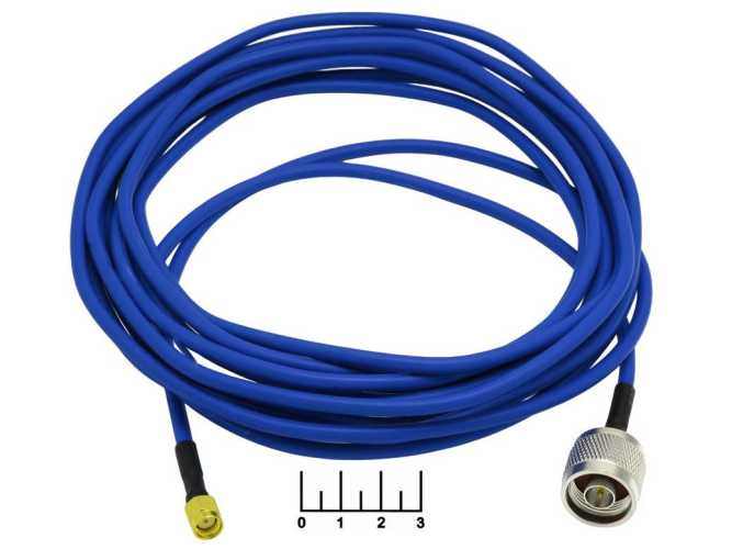 Шнур SMA штекер-N штекер 5м gold (OT-PCK32)