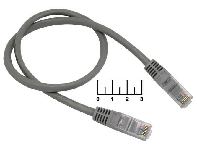 Шнур 8P8C-8P8C (RJ-45) 0.5м Rexant (патч-корд) (UTP) (18-1001)