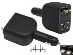 Модулятор MP3/FM/USB CAR-Y3 (з/у Lightning + Type C) (быстрая зарядка)