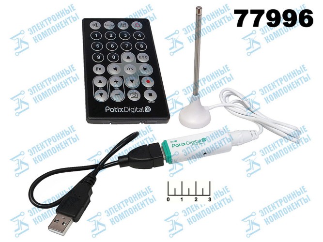 Ресивер цифровой телевизионный DVB-T2 Patix Digital PT-200 + медиаплеер