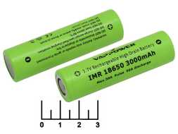 Аккумулятор 3.7V 3A 18650 IMR VAPPOWER плоский плюс