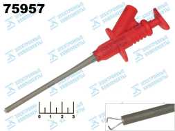 Зажим щуп к прибору красный BC55-30050-1 (толстый)