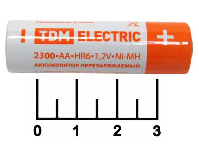 Аккумулятор AA 1.2V 2.3A TDM Ni-MH (АА)