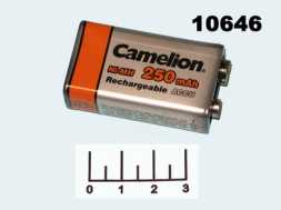 Аккумулятор 6F22 9V 0.25A Camelion Ni-MH