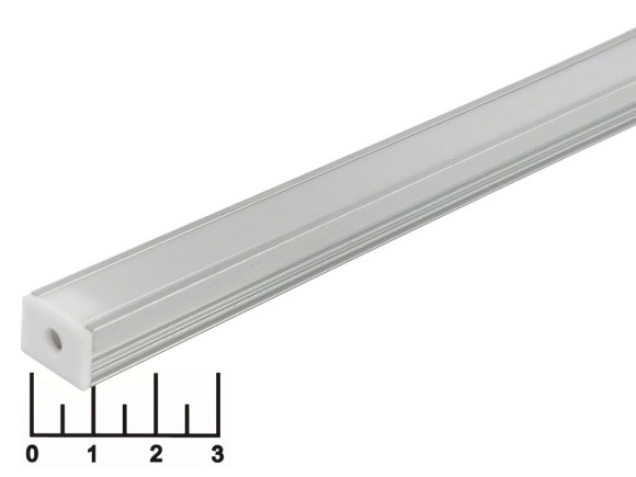 Профиль для светодиодной ленты с рассеивателем плоский 505-1 1м