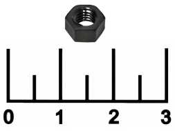 Гайка 5мм черная (пласт)