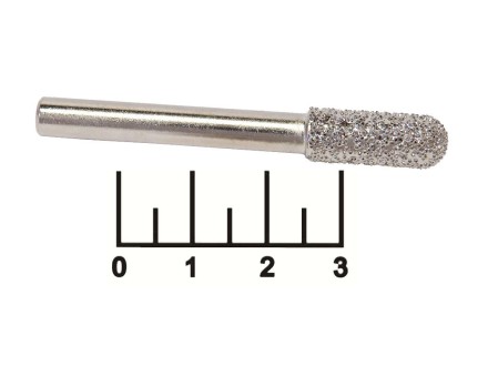 Бор-фреза цилиндр с закругленным концом 6*8мм алмазный (крупное зерно)