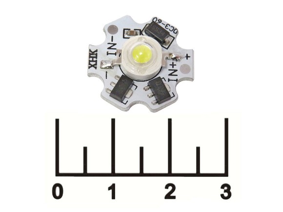 Светодиод LED 3W белый 3-6V 750lm 10000-15000K с драйвером