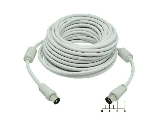 Шнур TV-TV гнездо 10м (фильтр) (114259)