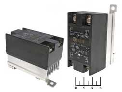 Оптореле 3-32VDC 15A/24-480VAC + радиатор на DIN-рейку SSR-15A Polish