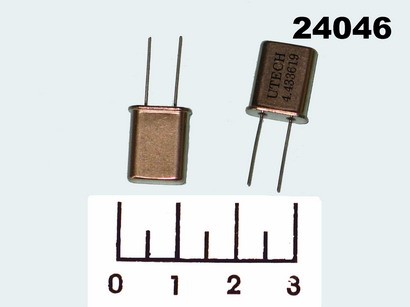 Кварц 4.433619 МГц (HC-49/U)