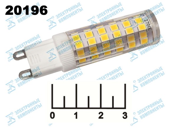 Лампа светодиодная 220V 9W G9 2700K белый теплый LED 75 Jazzway (590lm)