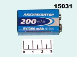 Аккумулятор 6F22 9V 0.2A Космос Ni-MH