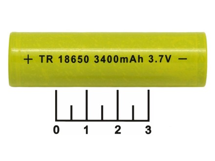 Аккумулятор 3.7V 3.4A 18650 TR LTP-13/LTP-11 (A4010/A4008) (-/*)