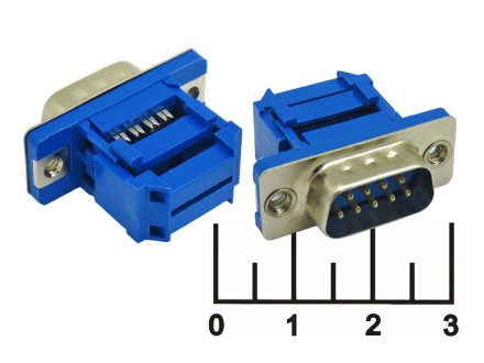 Разъем D-SUB штекер 9pin на шлейф (DI-9M)