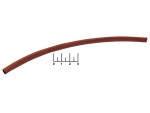 Термоусадочная трубка силиконовая 6мм 20см (красный,черный,белый)