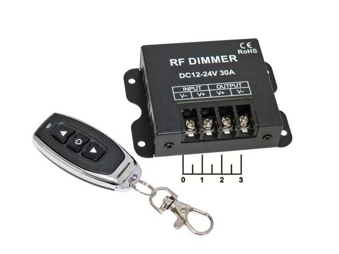 Диммер 12-24V 30A для регулирования яркости LED + ПДУ