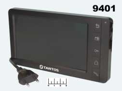 Видеодомофон Amelie Tantos настенный цветной с памятью micro SD (черный,белый)