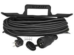 Удлинитель электрический 1/20м на рамке с землей TDM Народный (КГ 3*1.5) (max-16A) IP44 (1307-0232)