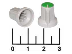 Ручка на вал 5.5мм серо-зеленая RR4836