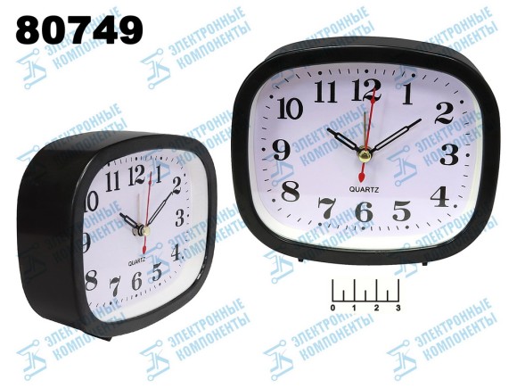 Часы-будильник Rubin B5-001 (черные)