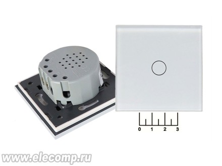 Выключатель сенсорный одноканальный 1KV Livolo VL-C701-11R белый