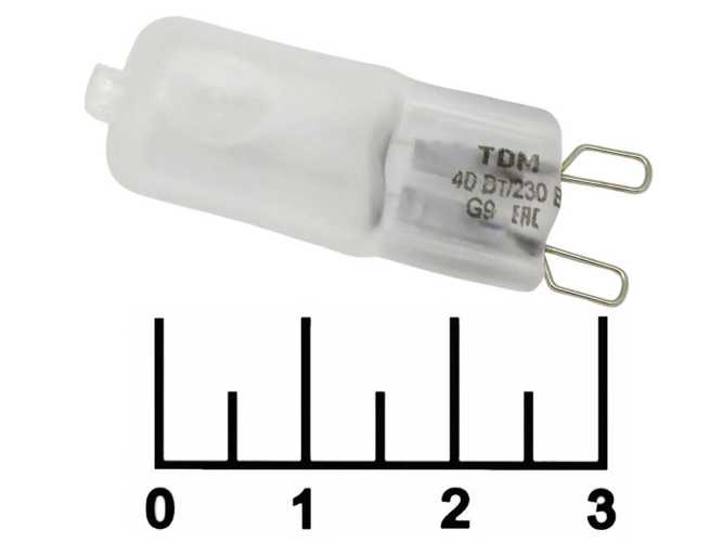 Лампа КГМ 220V 40W G9 матовая TDM